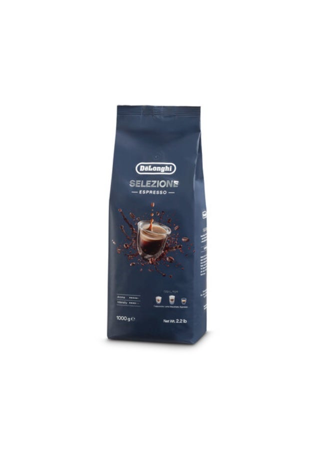 De'Longhi Selezione Roasted Espresso Whole Coffee Beans 1kg, Ideal for Espresso, Cappuccino & Latte Macchiato, For Coffee Machines – DLSC617 - Image 1
